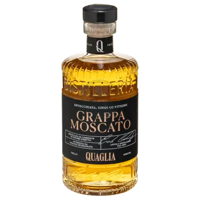 Quaglia Grappa Monovitigno Moscato Invecchiata
