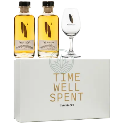 Two Stacks Time Well Spent Whiskey Geschenkbox 2x0,2L